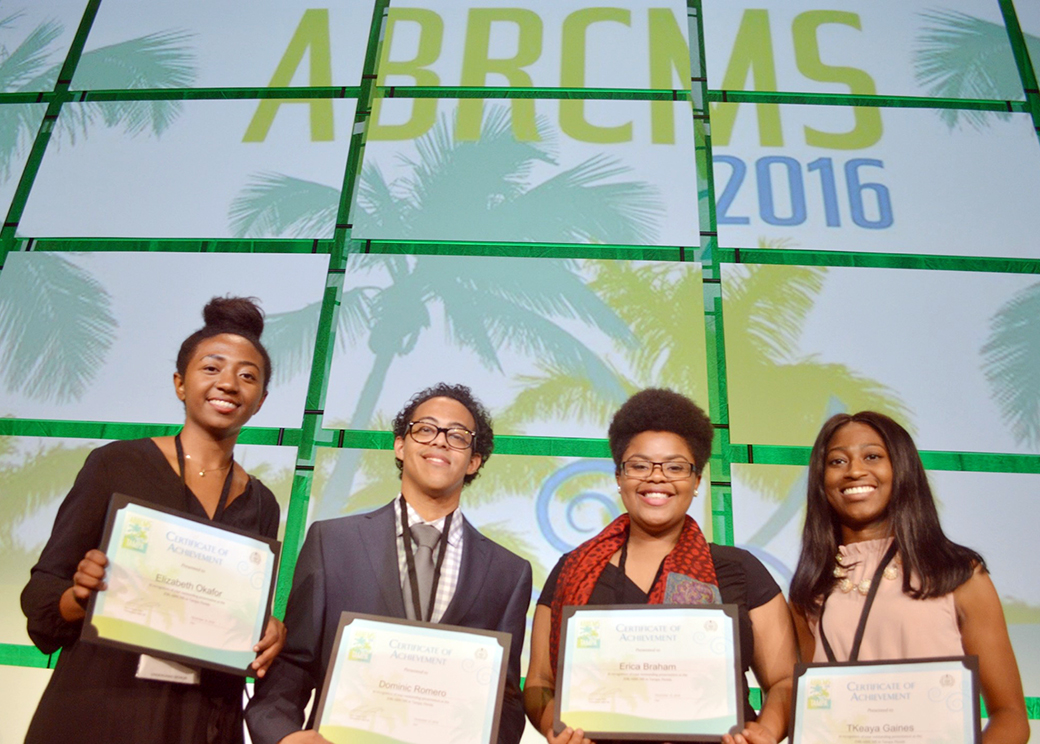 Elizabeth Okafor, Dominic Romero, Erica Braham and T’Keaya Gaines