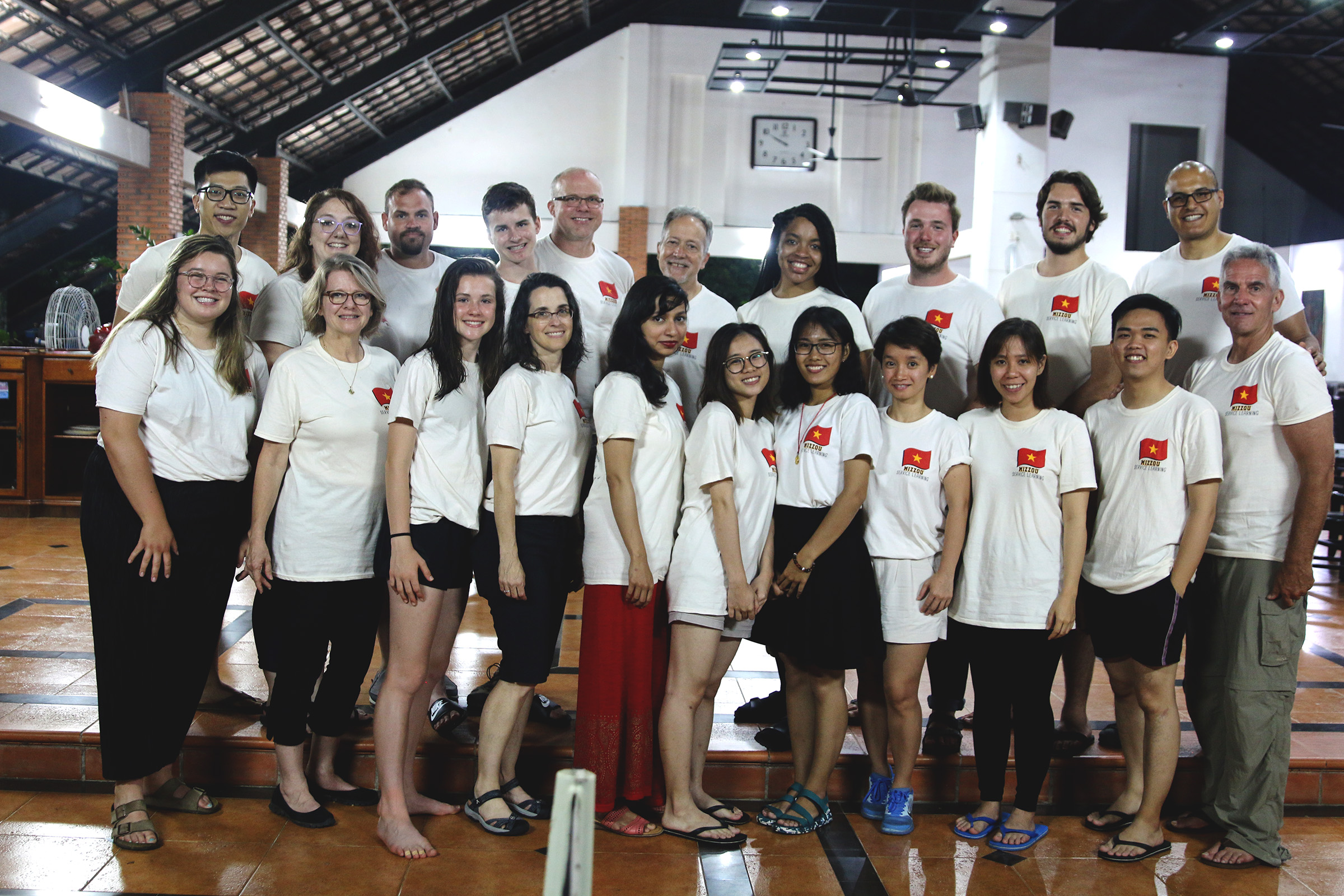 Faculty, staff and students in Vietnam